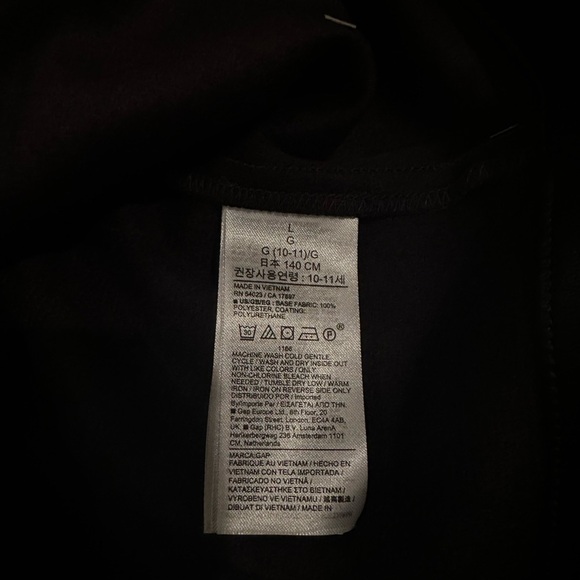 NWT Gap Kids Black Leather Dress Size Large - Picture 7 of 8